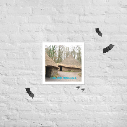 Village Charm Photo paper poster with realestatematching24 without key Logo