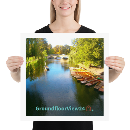 Beautiful Nature Photo paper poster with groundfloorview24 with House Logo