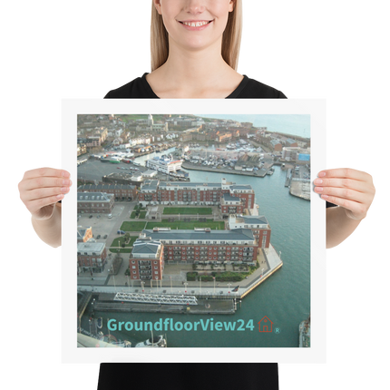 Nice City Photo paper poster with groundfloorview24 with House Logo