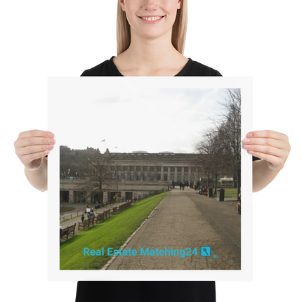 Majestic Palace Photo paper poster with realestatematching24 with key Logo