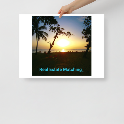 Beautiful Sea View Photo paper poster with realestatematching without key Logo