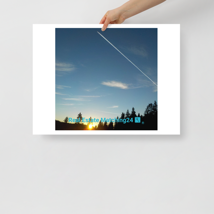 Attractive Sinari Photo paper poster with realestatematching24 with key Logo
