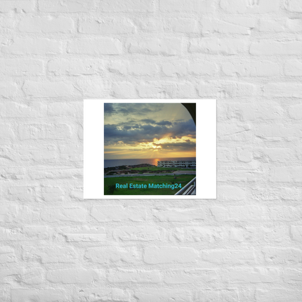 Natural View Photo paper poster with realestatematching24 without key Logo