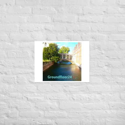Beautiful Canel Photo paper poster with Groundfloor24 with House Logo