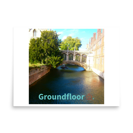 Beautiful Canel Photo paper poster with Groundfloor with House Logo