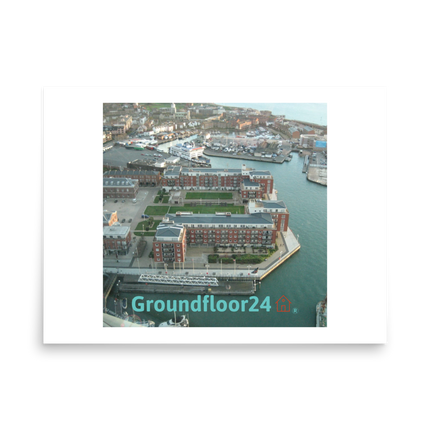 Nice City Photo paper poster with Groundfloor24 with House Logo