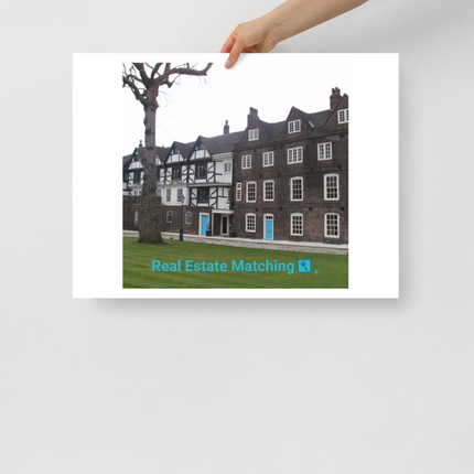 Beautiful Palace Photo paper poster with realestatematching with key Logo