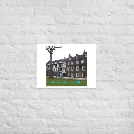 Beautiful Palace Photo paper poster with realestatematching24 with key Logo