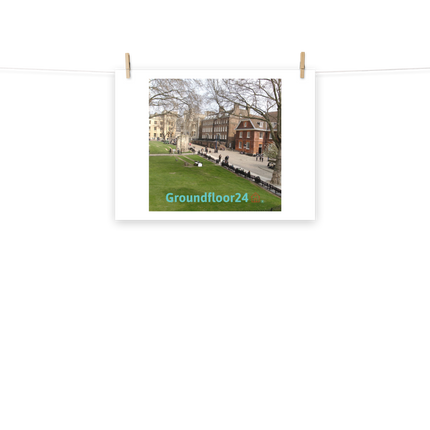 Beautiful Park Photo paper poster with Groundfloor24 with House Logo