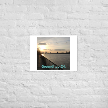Awesome River View Photo paper poster with Groundfloor24 without House Logo