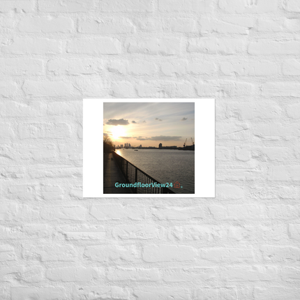 Awesome River View Photo paper poster with groundfloorview24 with House Logo
