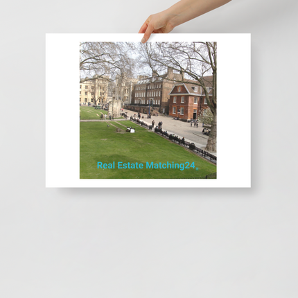 Beautiful Park Photo paper poster with realestatematching24 without key Logo