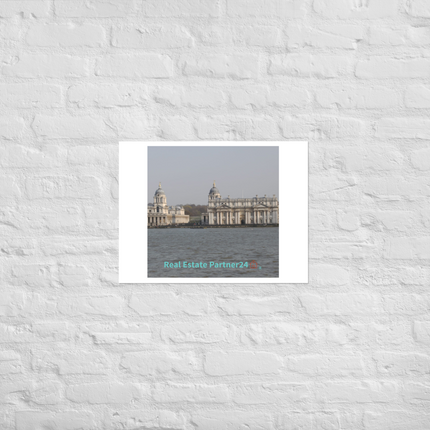 Riverside Beauty Photo paper poster with realestatepartner24 with house Logo