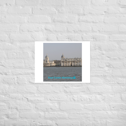 Riverside Beauty Photo paper poster with realestatematching with key Logo