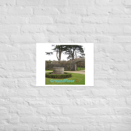 Nature's Wonders Photo paper poster with Groundfloor with House Logo