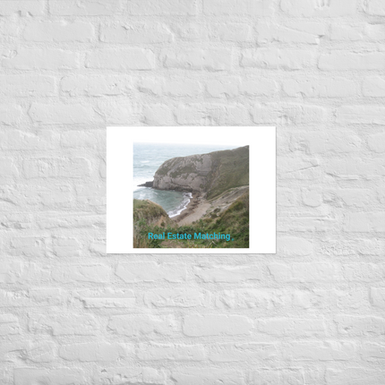 Sea & Hills Photo paper poster with realestatematching without key Logo