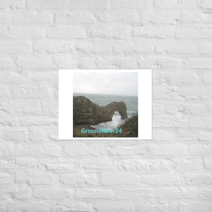 Coastal Escape Photo paper poster with Groundfloor24 with House Logo