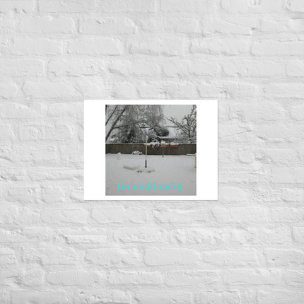 Winter Wonderland Photo paper poster with Groundfloor24 without House Logo
