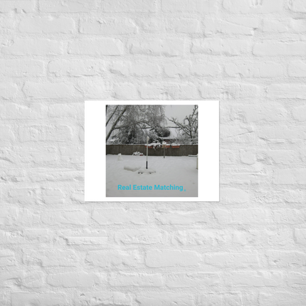Winter Wonderland Photo paper poster with realestatematching without key Logo