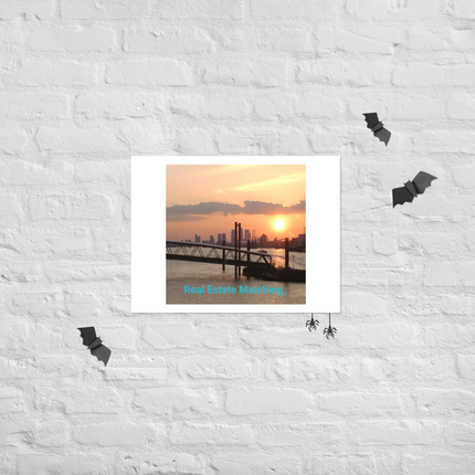 Evening Glow Photo paper poster with realestatematching without key Logo