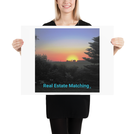 Beautiful Sunset Sinari Photo paper poster with realestatematching without key Logo