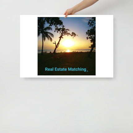 Beautiful Sea View Photo paper poster with realestatematching without key Logo