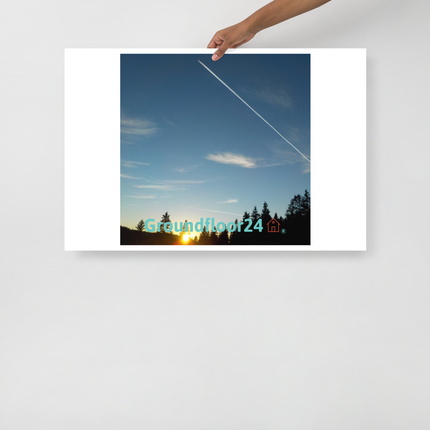 Attractive Sinari Photo paper poster with Groundfloor24 with House Logo