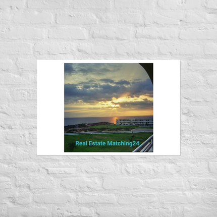 Natural View Photo paper poster with realestatematching24 without key Logo