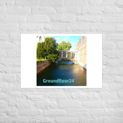 Beautiful Canel Photo paper poster with Groundfloor24 with House Logo