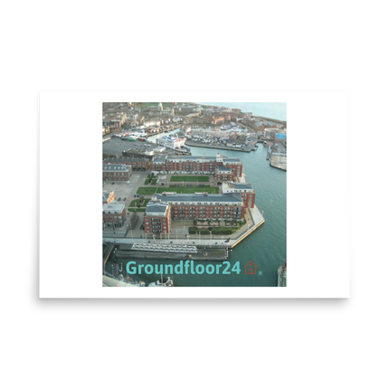 Nice City Photo paper poster with Groundfloor24 with House Logo