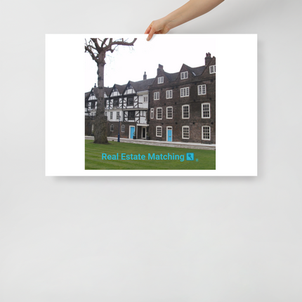 Beautiful Palace Photo paper poster with realestatematching with key Logo