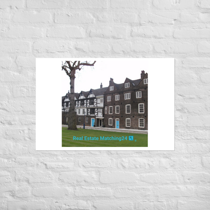 Beautiful Palace Photo paper poster with realestatematching24 with key Logo