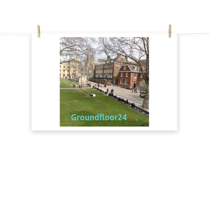 Beautiful Park Photo paper poster with Groundfloor24 with House Logo