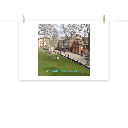 Beautiful Park Photo paper poster with groundfloorview24 with House Logo
