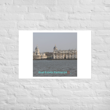 Riverside Beauty Photo paper poster with realestatepartner24 with house Logo