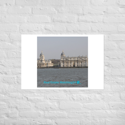 Riverside Beauty Photo paper poster with realestatematching24 with key Logo