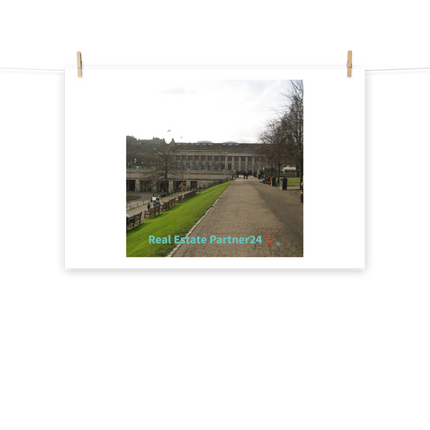 Majestic Palace Photo paper poster with realestatepartner24 with house Logo