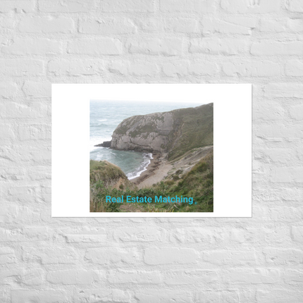 Sea & Hills Photo paper poster with realestatematching without key Logo