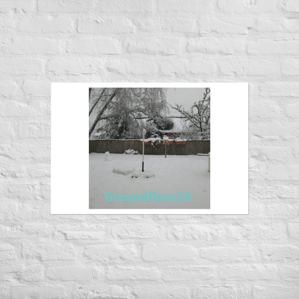 Winter Wonderland Photo paper poster with Groundfloor24 without House Logo