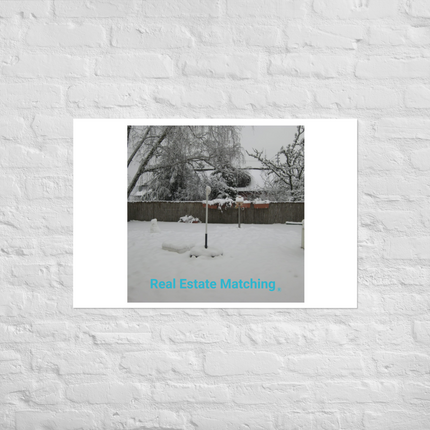 Winter Wonderland Photo paper poster with realestatematching without key Logo