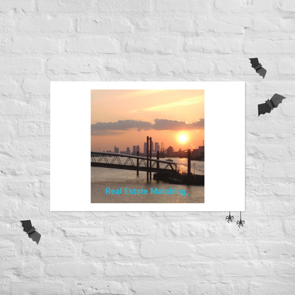 Evening Glow Photo paper poster with realestatematching without key Logo