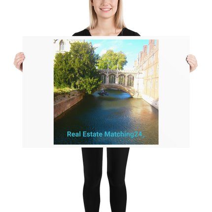 Beautiful Canel Photo paper poster with realestatematching24 without key Logo