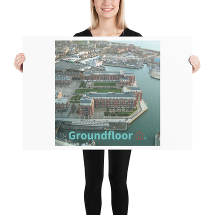 Nice City Photo paper poster with Groundfloor with House Logo