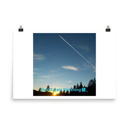 Attractive Sinari Photo paper poster with realestatematching with key Logo