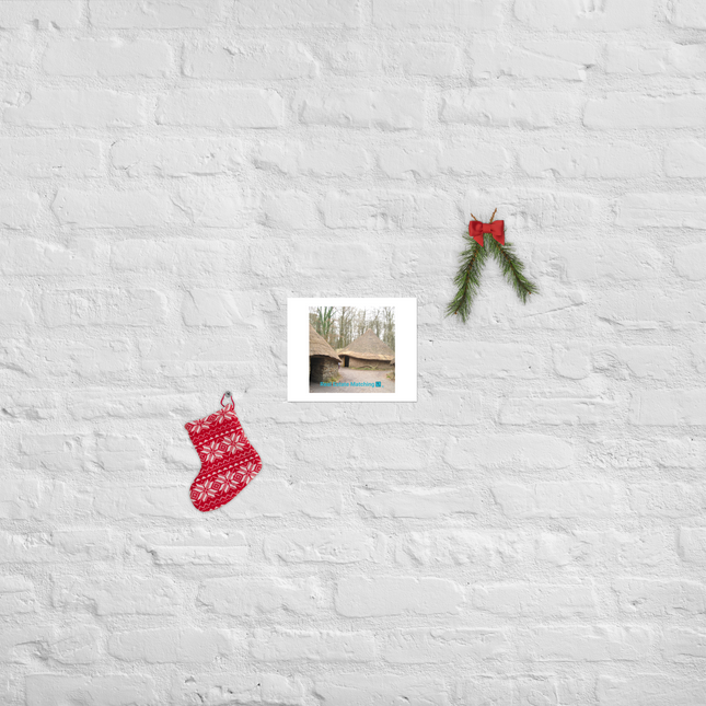 Village Charm Photo paper poster with realestatematching with key Logo