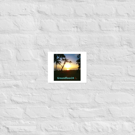 Beautiful Sea View Photo paper poster with Groundfloor24 without House Logo