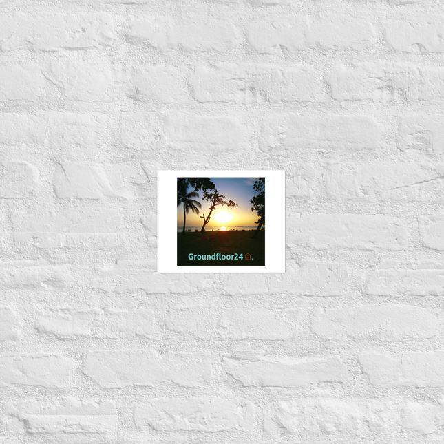 Beautiful Sea View Photo paper poster with Groundfloor24 without House Logo