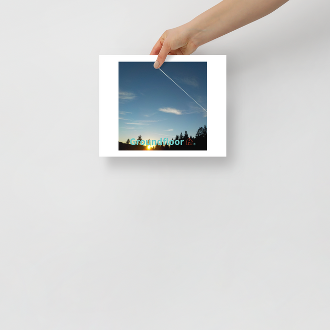 Attractive Sinari Photo paper poster with Groundfloor with House Logo