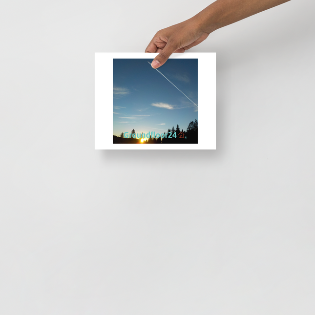 Attractive Sinari Photo paper poster with Groundfloor24 with House Logo