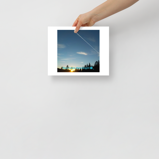 Attractive Sinari Photo paper poster with realestatematching24 with key Logo
